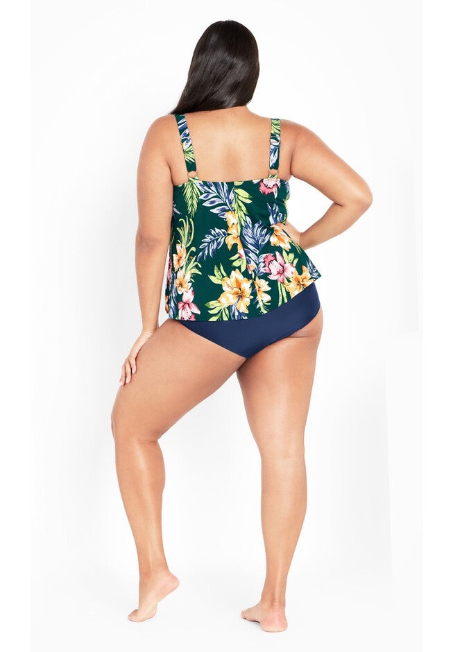 3 Tiered Print Tankini Top, RAVEN, on-hover image number null