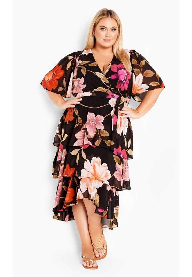 Nicola Print Dress, VIVA GLAM, alternate image number null