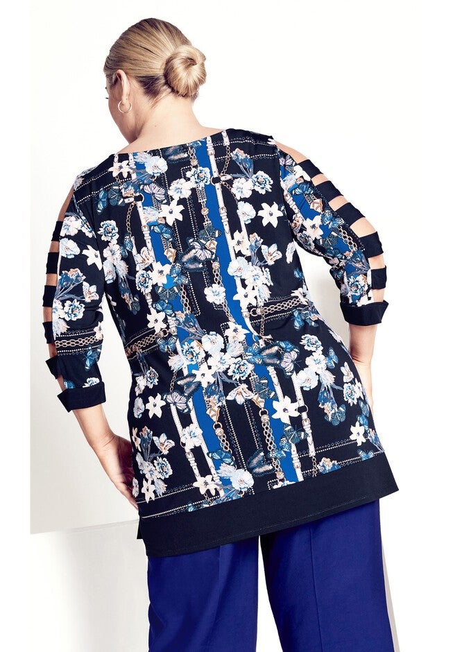 Alanah Top, NAVY PLACEMENT, alternate image number 3