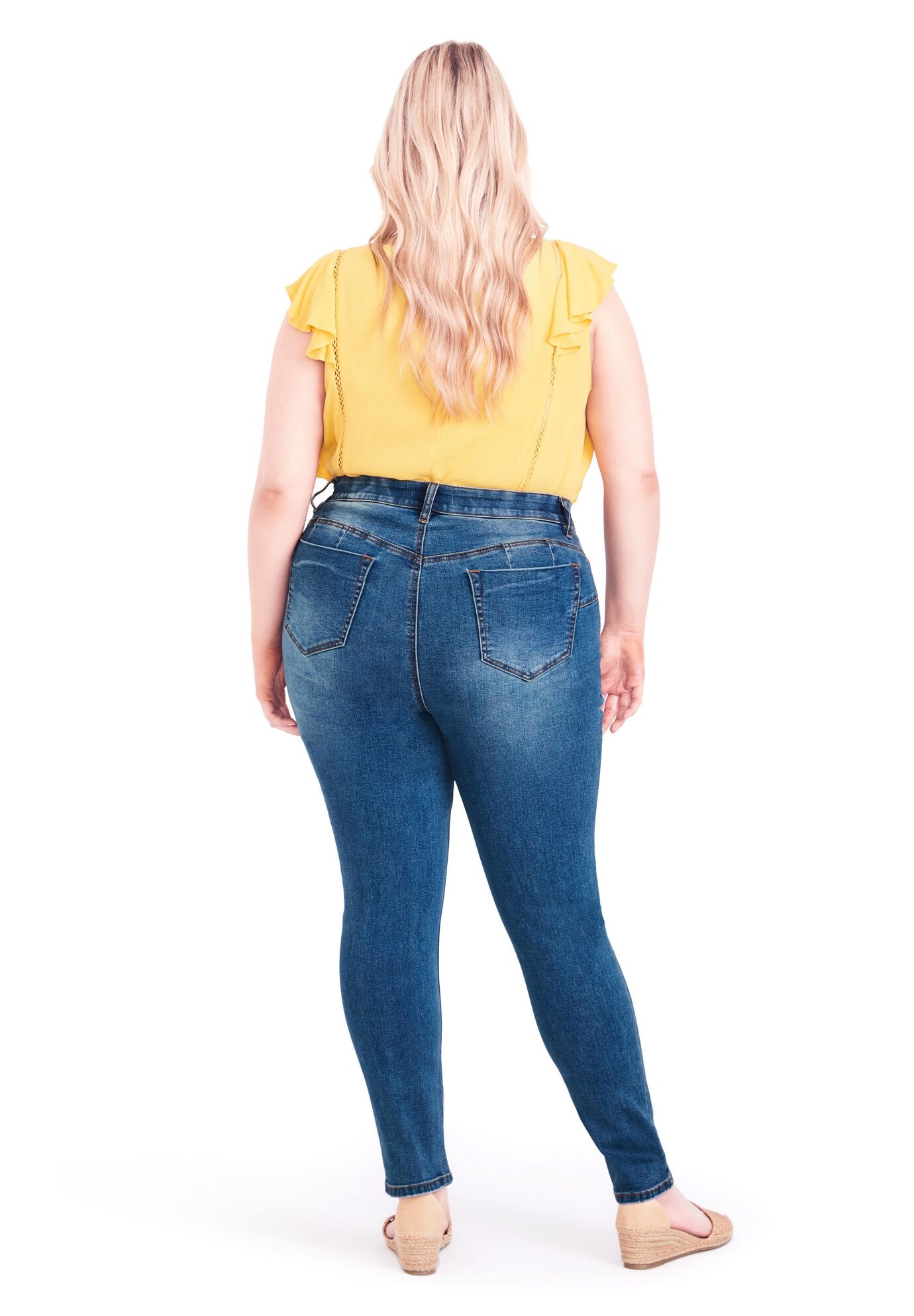 Chiara Skinny Jean, MID WASH, on-hover image number 1
