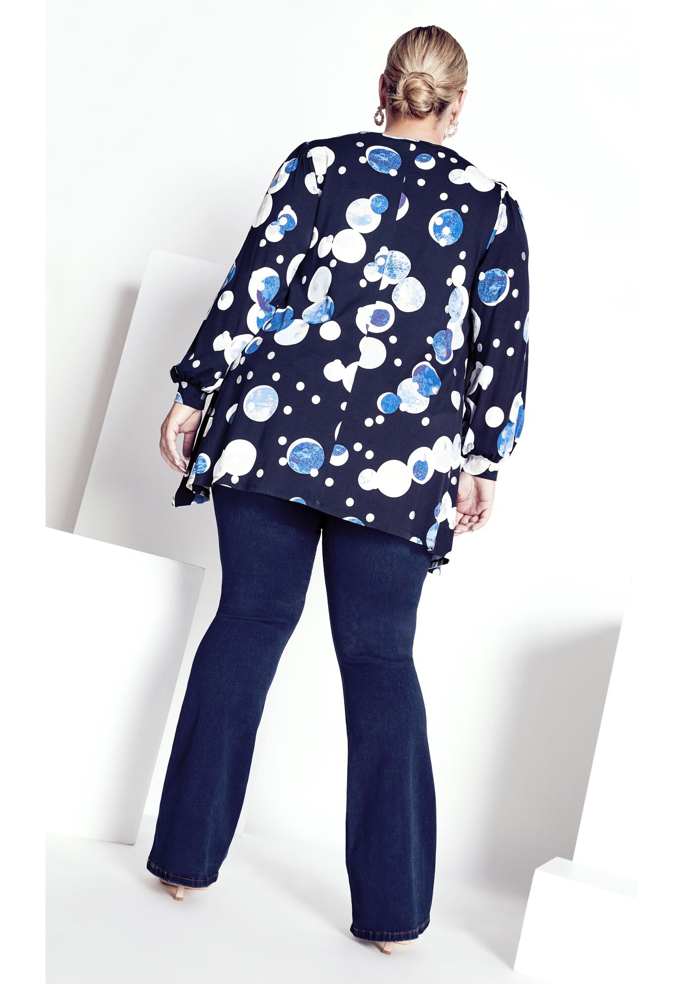 Noelle Foil Tunic, RIVIERA TIE DYE, on-hover image number 1