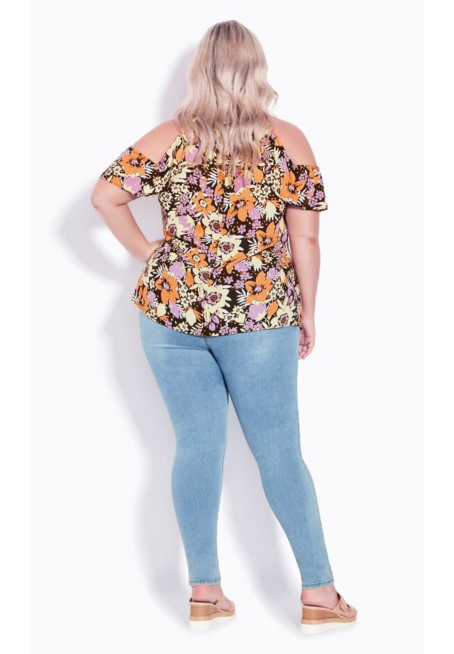 Emmy Frill Top, BLACK JUNGLE SPLASH, alternate image number 4