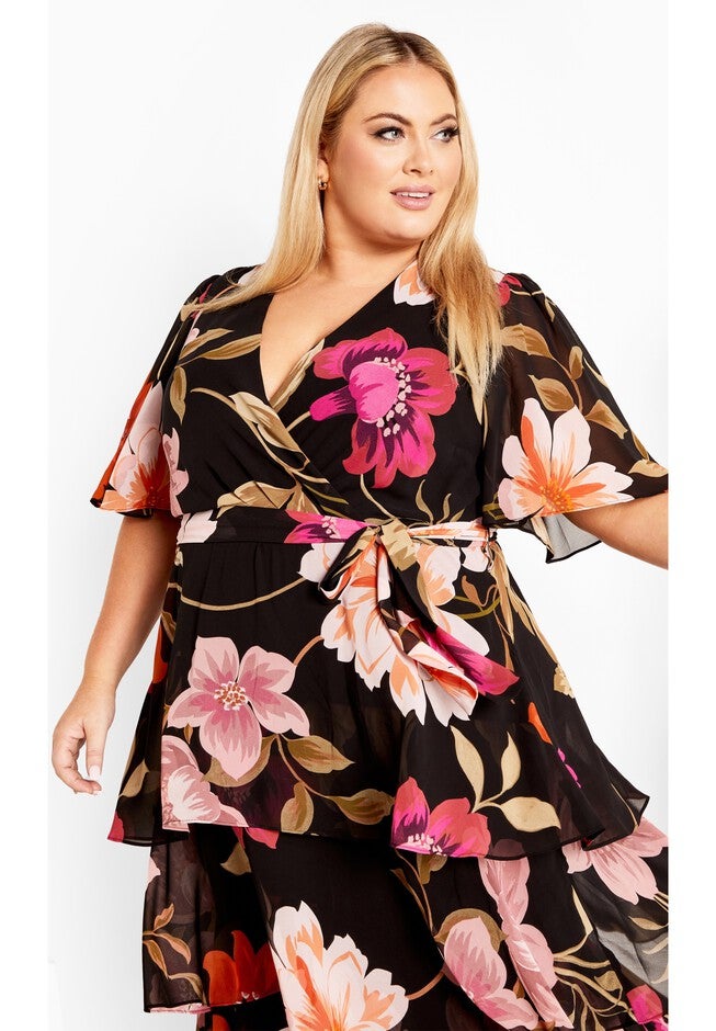 Nicola Print Dress, VIVA GLAM, alternate image number null