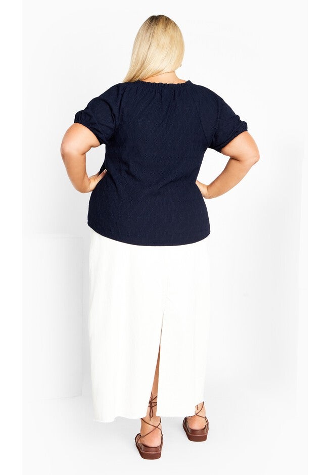 Brittany Top, NAVY, alternate image number 2