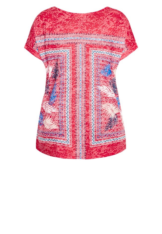 Macie Burnout Top, RUBY BLUE, alternate image number null