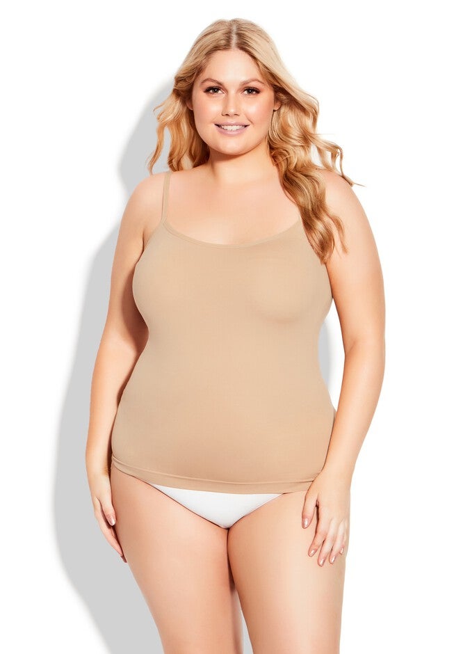 Strappy Seamless Cami, NATURAL, hi-res image number null