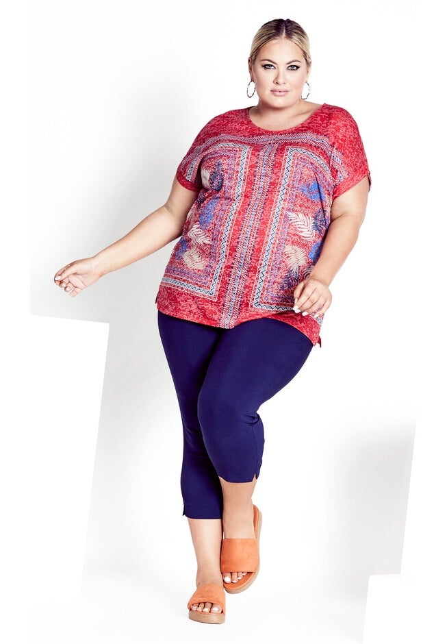 Macie Burnout Top, RUBY BLUE, alternate image number null