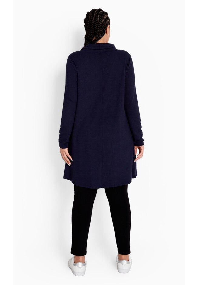 Long Sleeve Winnie Tunic, NAVY, alternate image number null