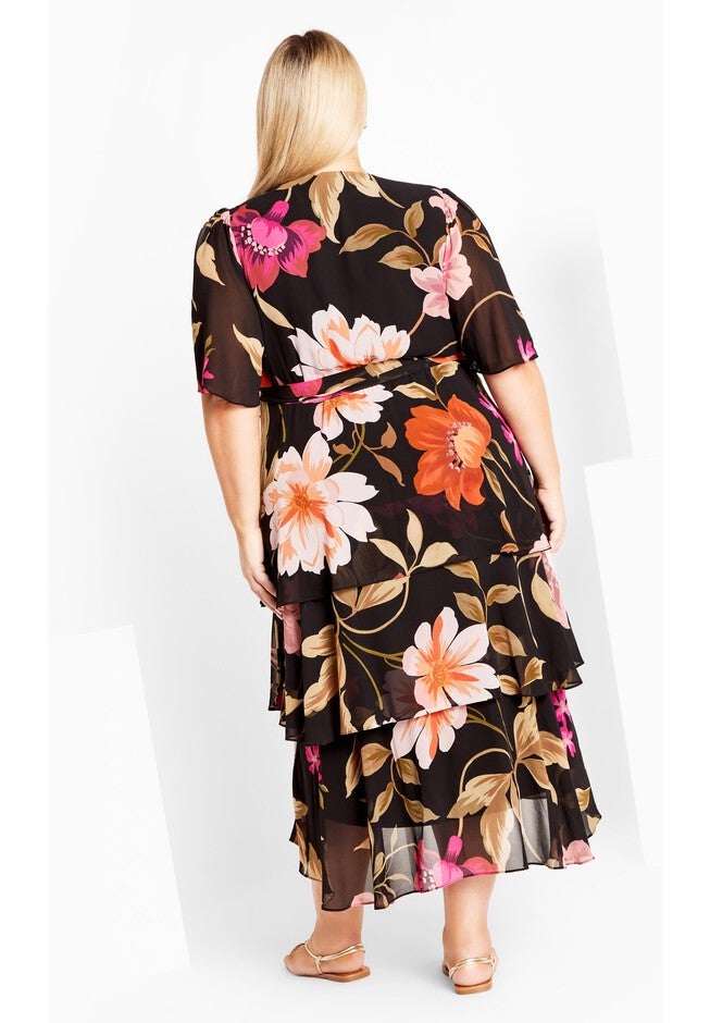 Nicola Print Dress, VIVA GLAM, alternate image number null