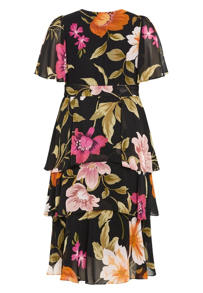 Nicola Print Dress, VIVA GLAM, on-hover image number null