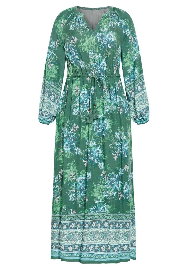 Keepsake Border Maxi Dress, FOLK BORDER, alternate image number null
