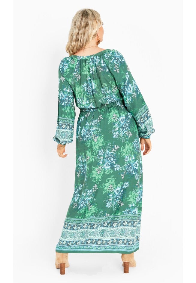 Keepsake Border Maxi Dress, FOLK BORDER, alternate image number null
