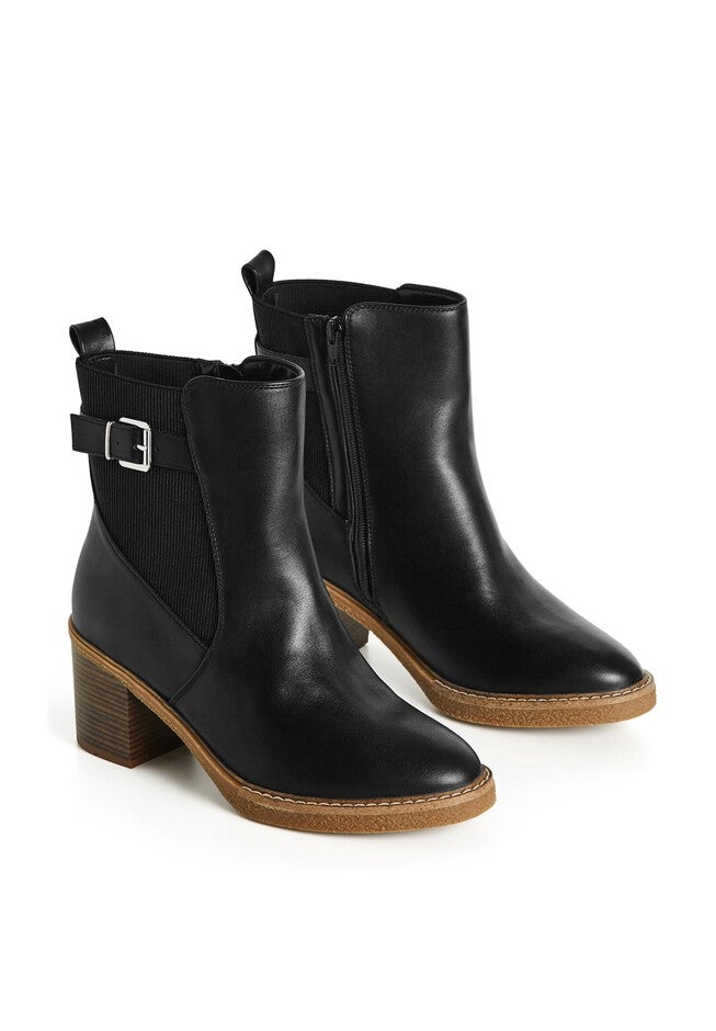 Saskia Ankle Boot, BLACK, alternate image number null