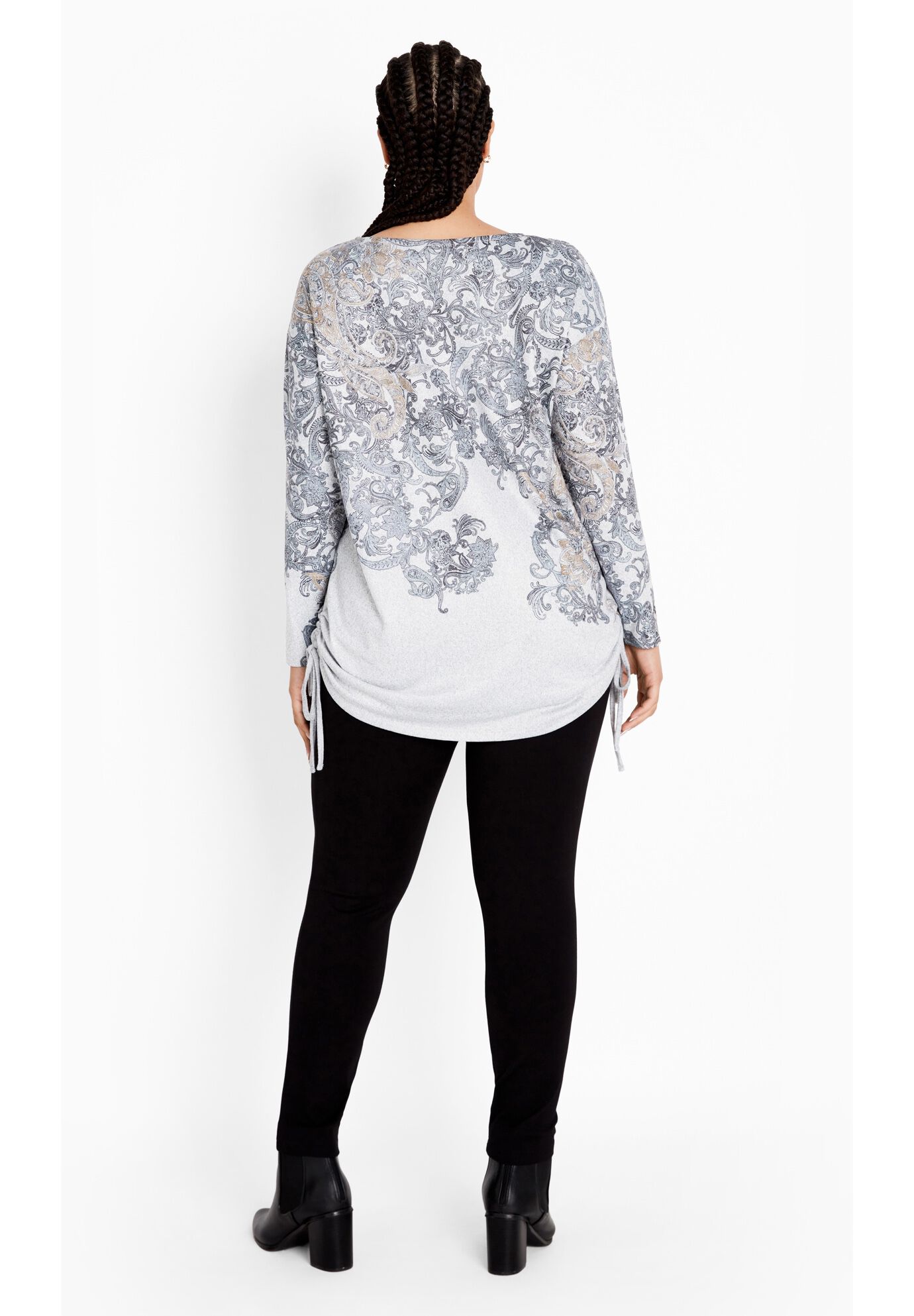 Charlene Side Tie Top, GOLD, alternate image number 3