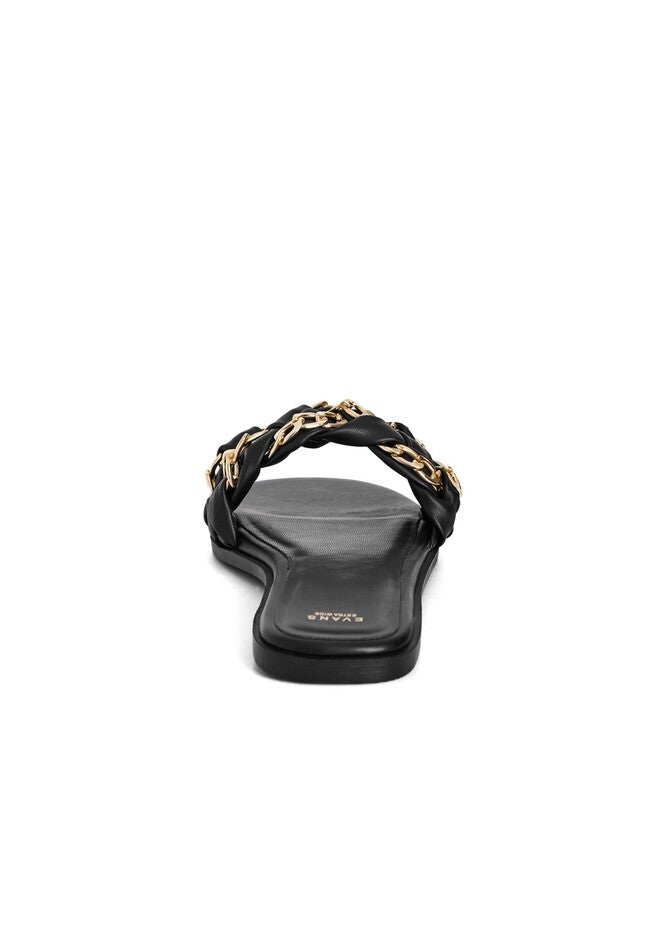 Chain Kitty Sandal, BLACK, on-hover image number 1