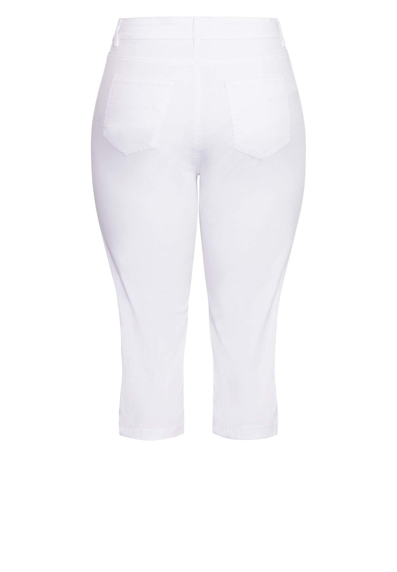 Cropped Denim Love Jeans, WHITE, alternate image number 3