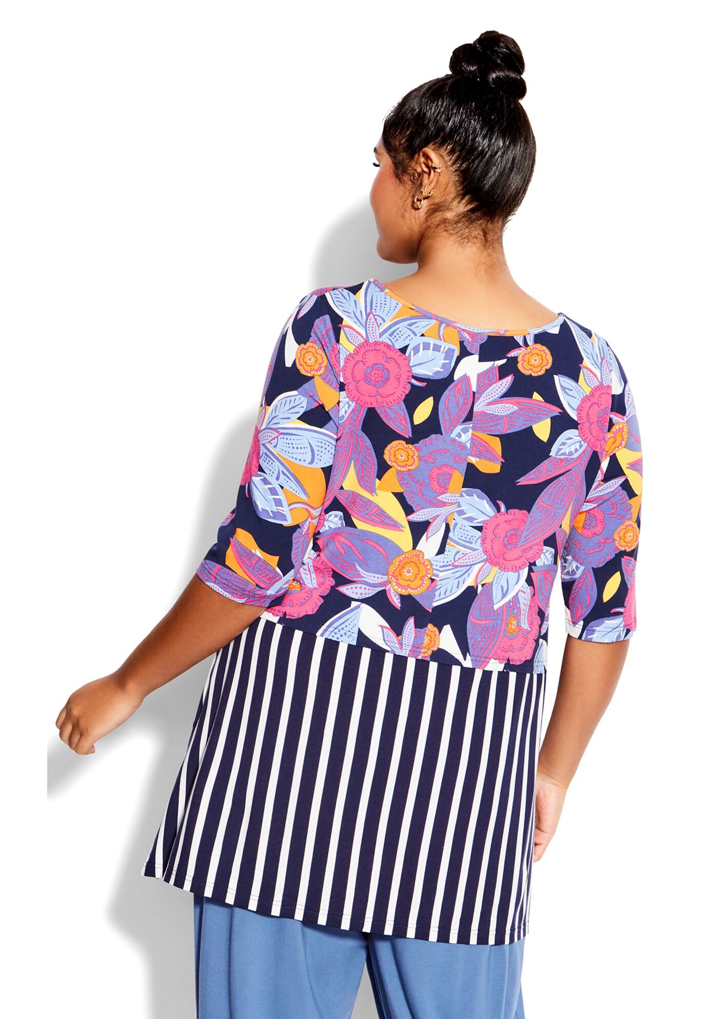 Pia Layered Top, IVORY PINA COLADA, on-hover image number 1