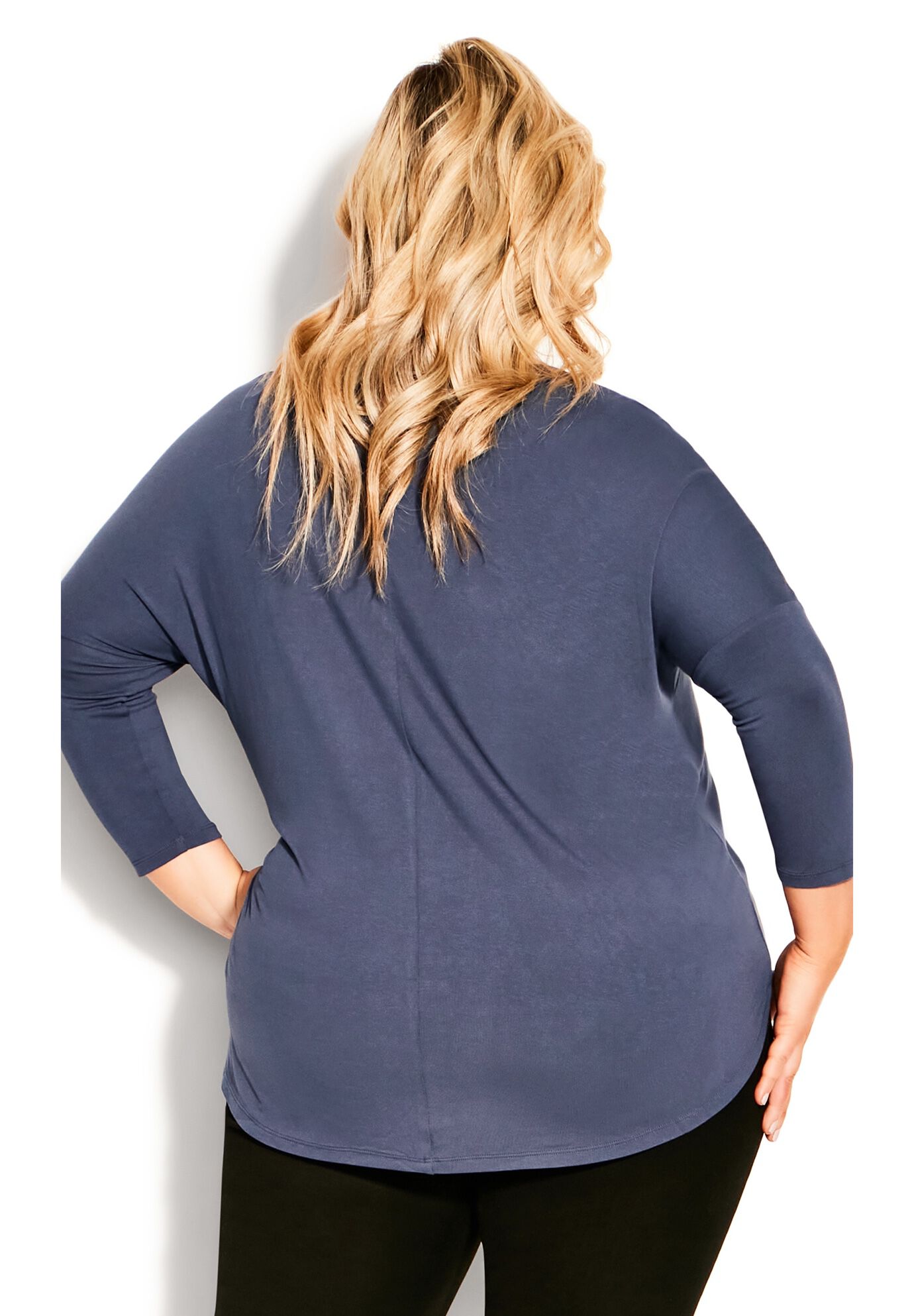 Neela Zip Plain Top, STEEL, alternate image number 2