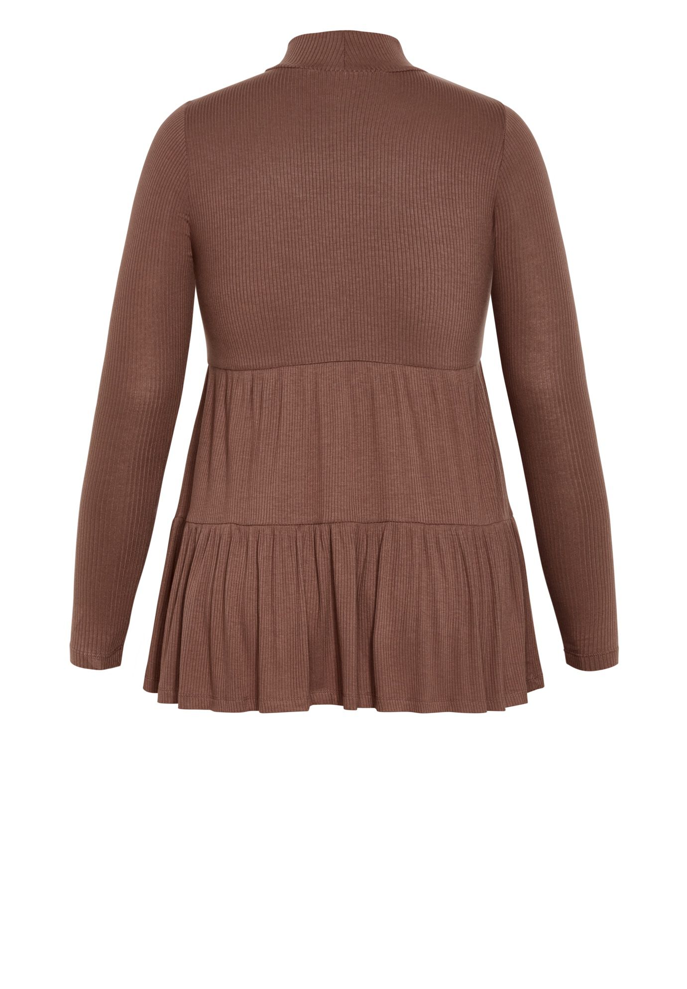 Lulu Tiered Tunic, CHOCOLATE, alternate image number 5