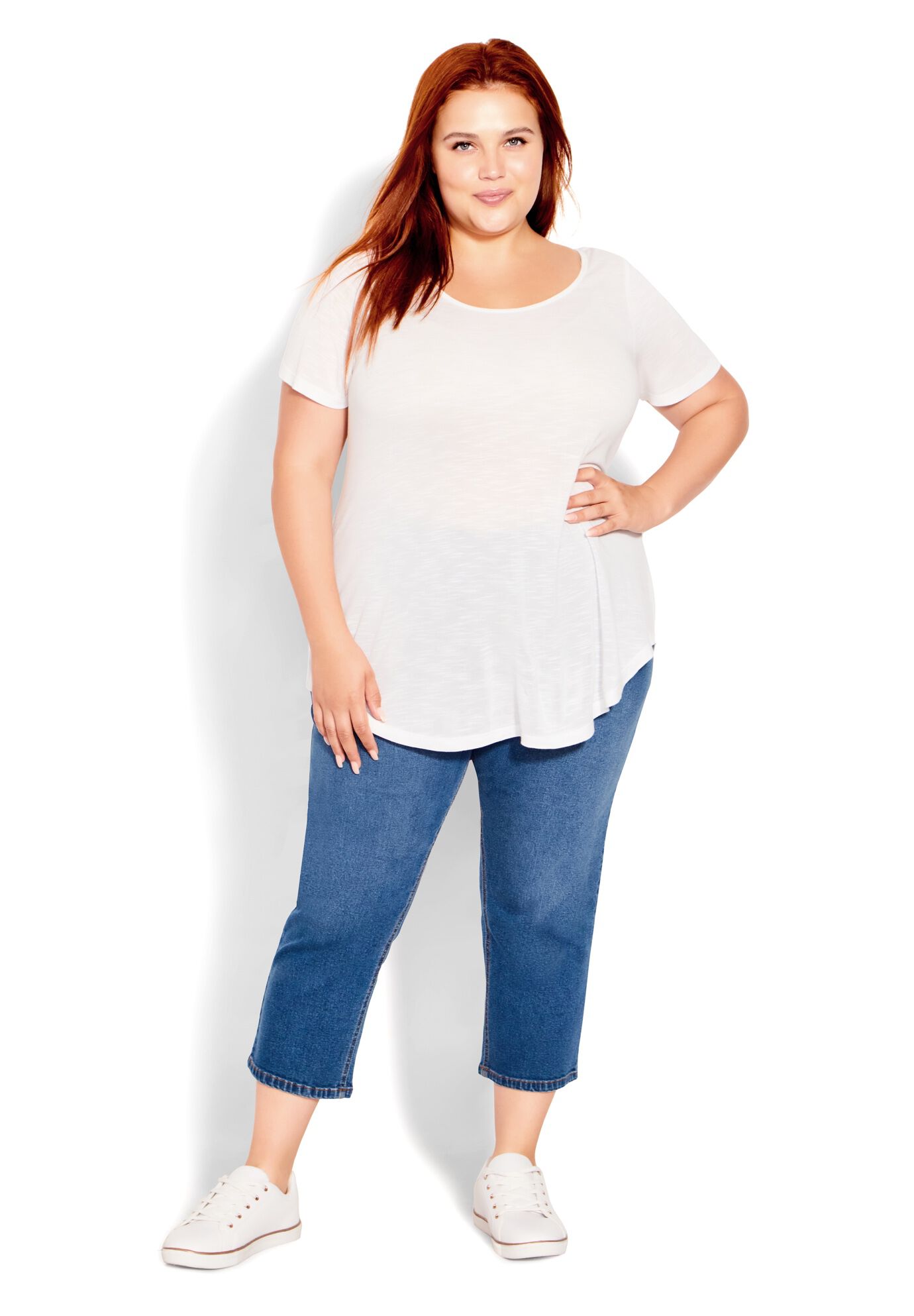 Visc Slub Sf Top, WHITE, on-hover image number 1