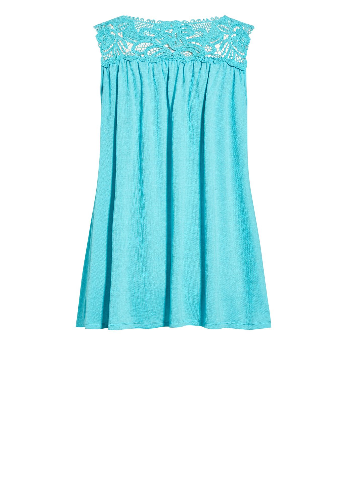 Allegra Crochet Top, TURQUOISE, alternate image number 5