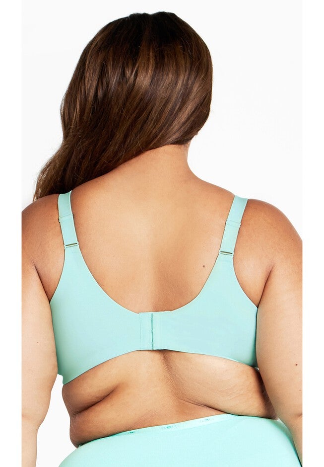 Wireless Back Smoother Bra, AQUA SPLASH, on-hover image number null