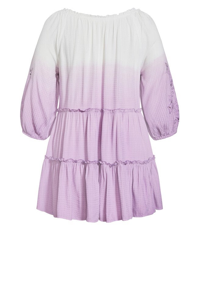 Clover Dip Dye Tunic, LAVENDER, alternate image number 6