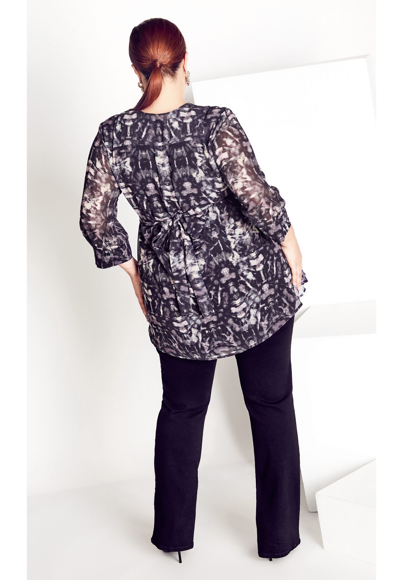 After Dark Print Tunic, AFTER DARK, on-hover image number 1