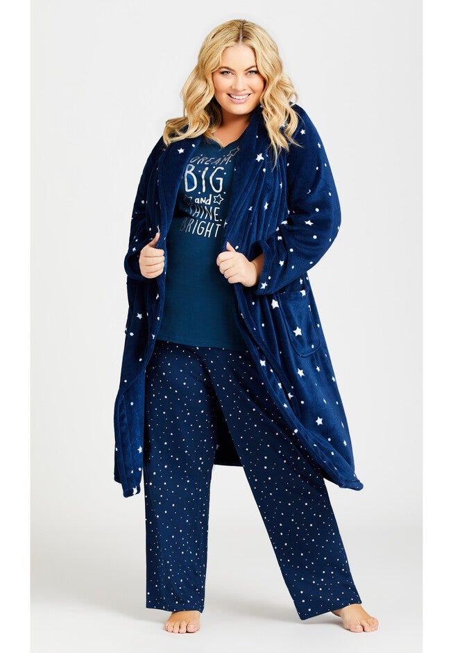 3/4 Sleeve Dream Big Sleep Top, NAVY, alternate image number 5