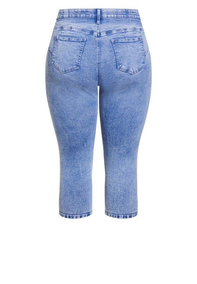 Holly Crop Ripped Jean, LIGHT WASH, alternate image number null