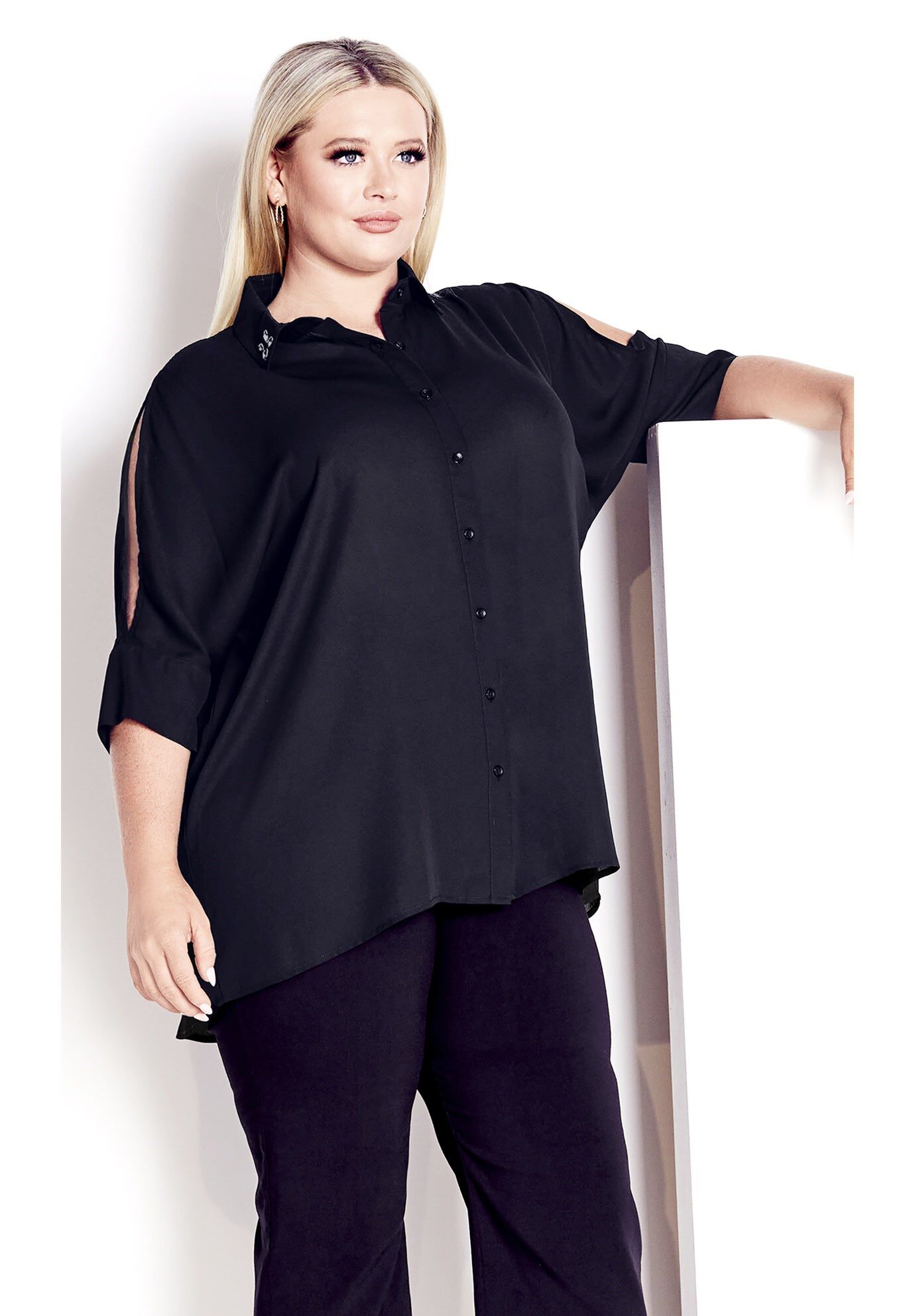 Presley Shirt, BLACK, hi-res image number 0