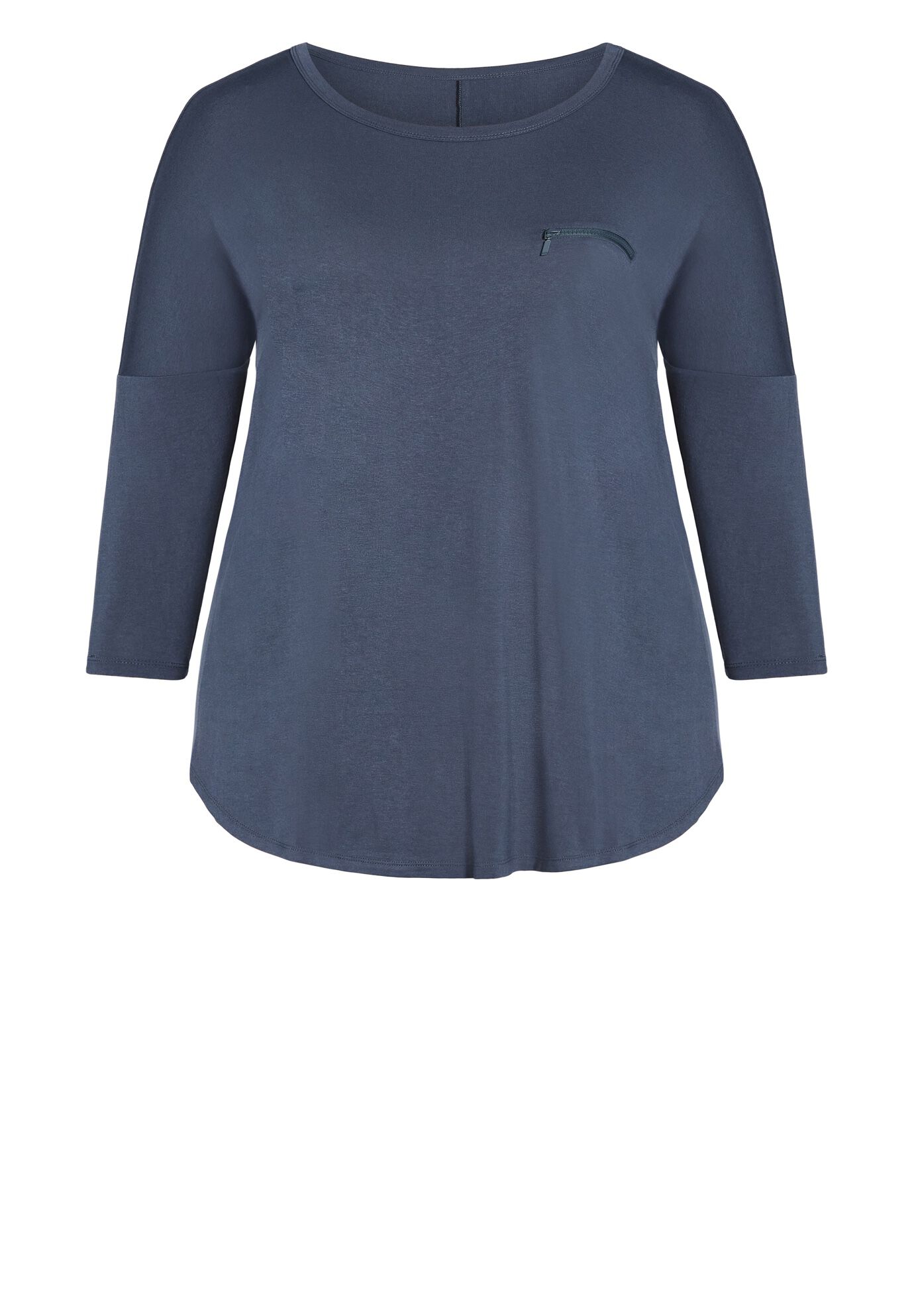 Neela Zip Plain Top, STEEL, alternate image number 4