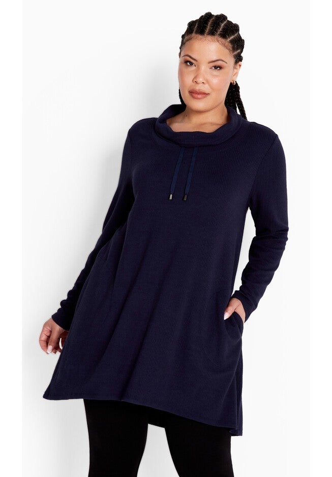 Long Sleeve Winnie Tunic, NAVY, hi-res image number null