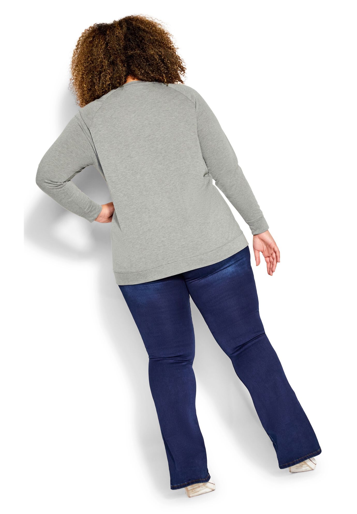 Sequin Tree Top, GREY MARLE, on-hover image number 1