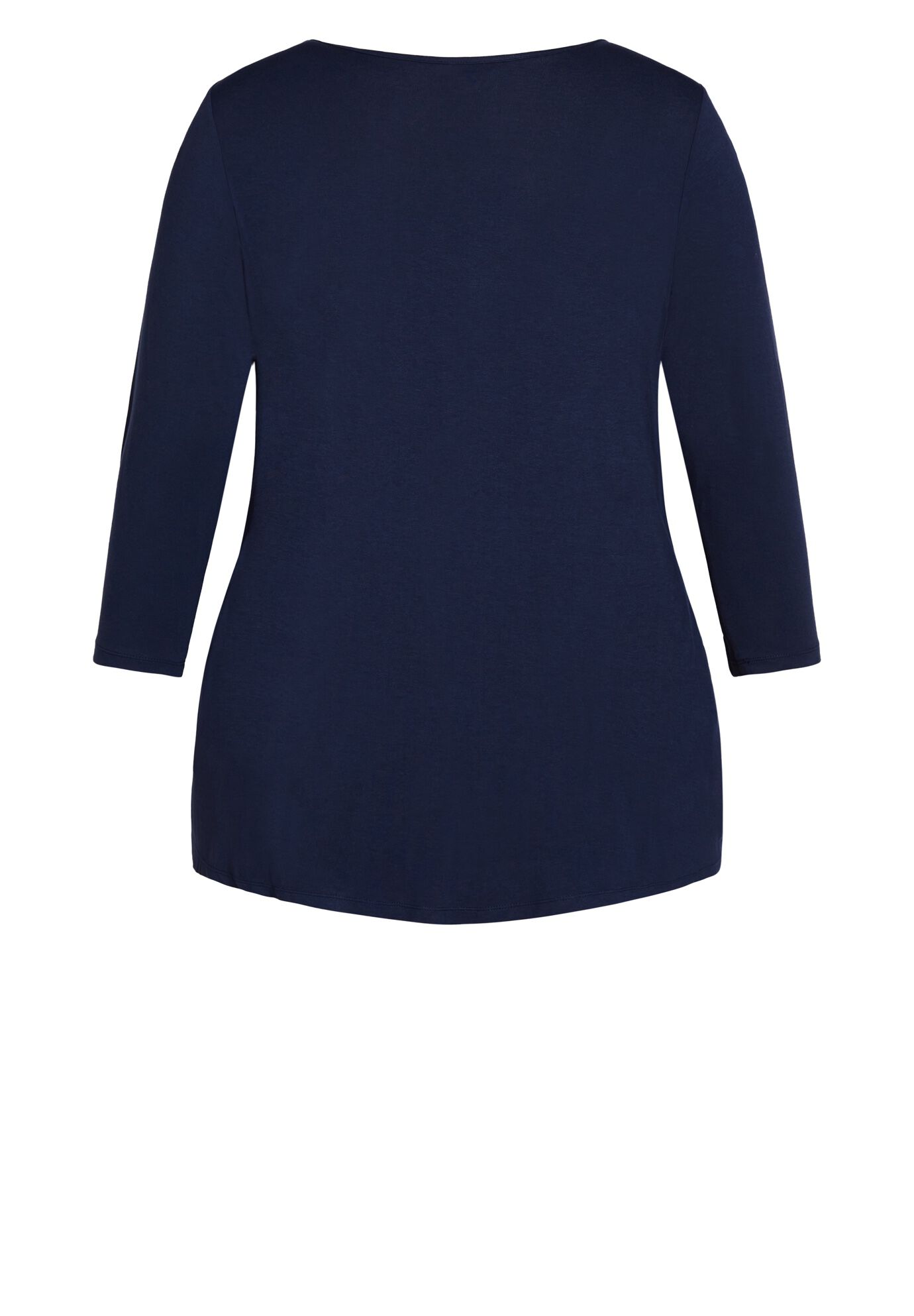 Milly Pleat Plain Top, NAVY, alternate image number 5