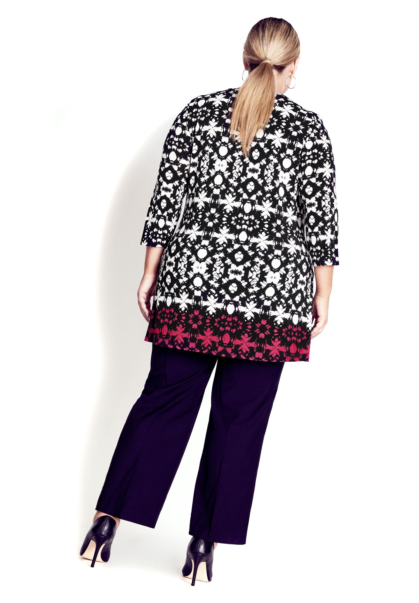 Primrose Border Tunic, IVORY BATIK, on-hover image number 1