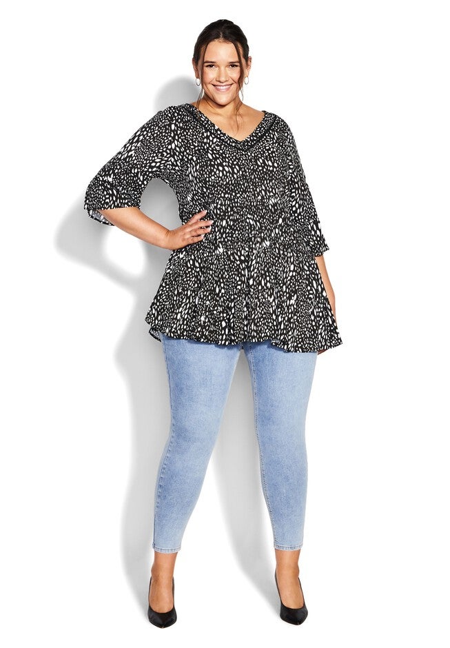 Lizzie Tiered Tunic, ANIMAL, on-hover image number 1