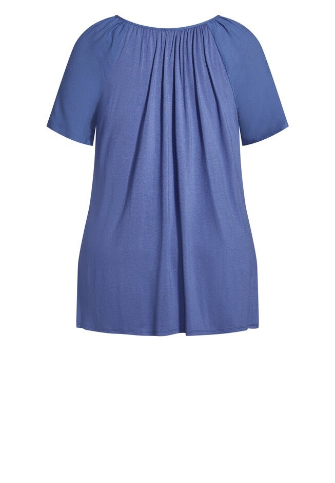 Payton Embroidered Top, DELFT BLUE, alternate image number 4