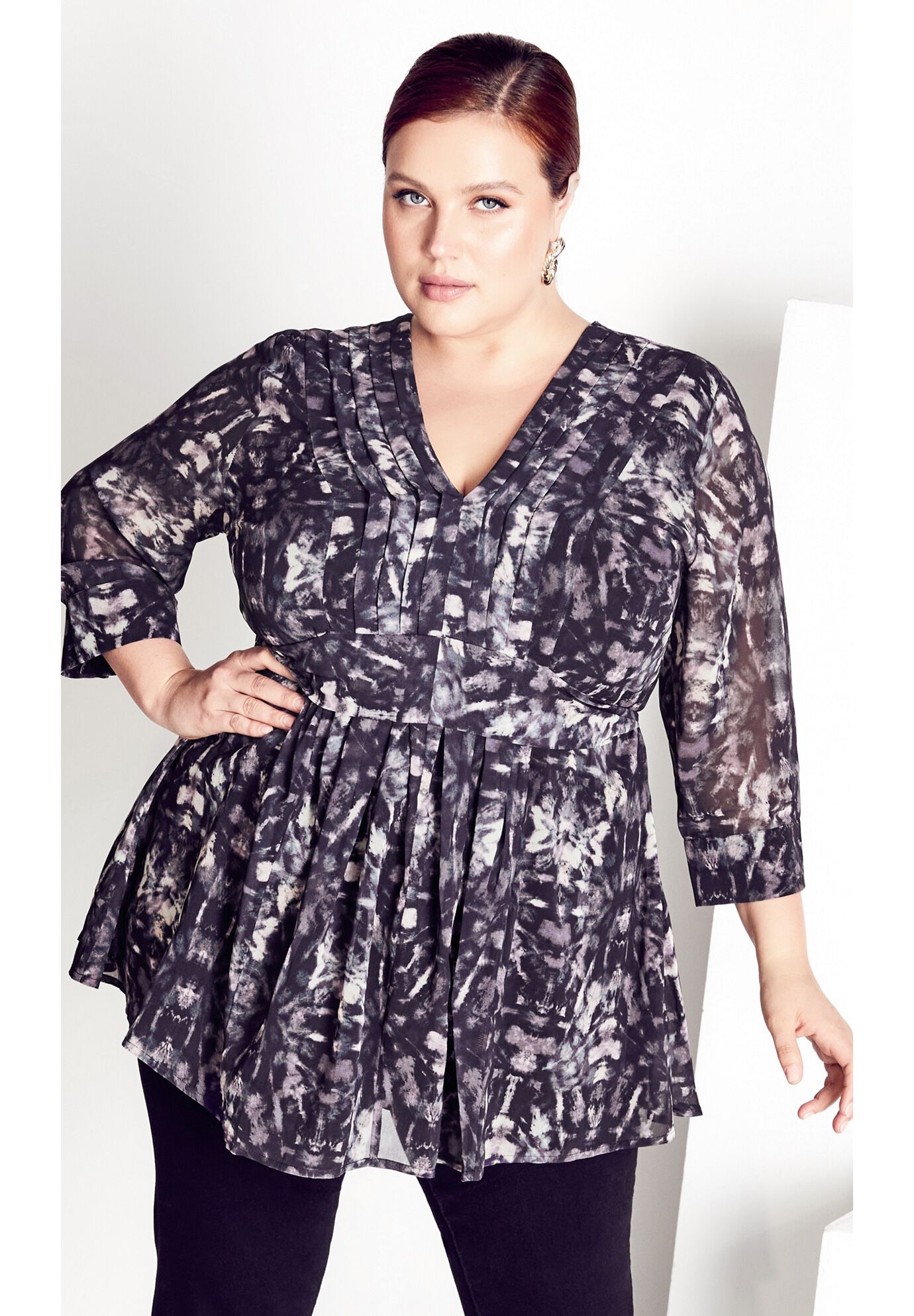 After Dark Print Tunic, AFTER DARK, alternate image number 3