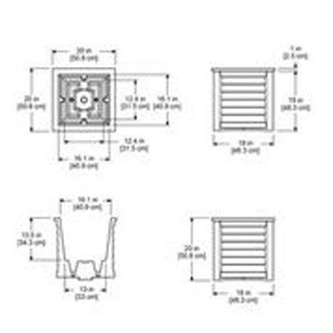 Lakeland 20 inchesSq. Planter, , on-hover image number null