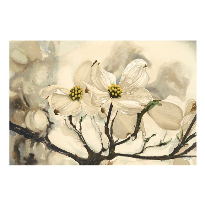 Dogwood Watercolor Outdoor Canvas Art, MULTI, hi-res image number 0