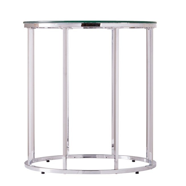 Cranstyn Round End Table with Glass Top, , alternate image number null