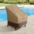 Outdoor High Back Chair Cover, TAUPE, hi-res image number null
