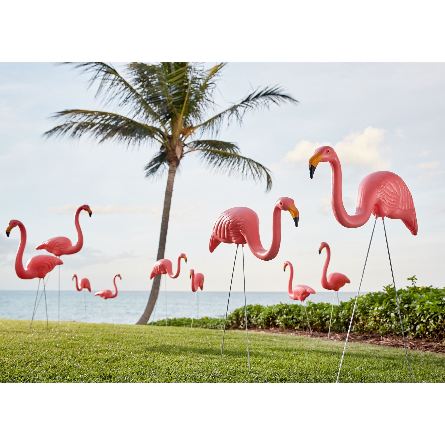 Set of 10 Flamingos, PINK, hi-res image number 0