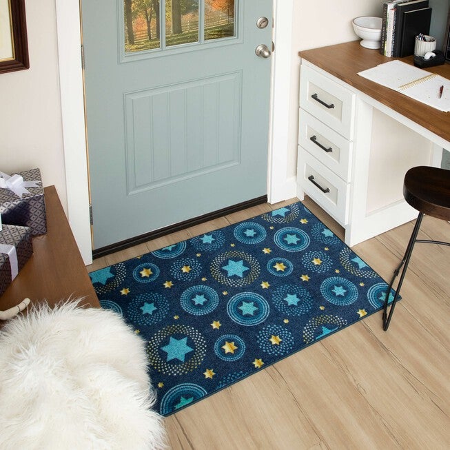 Holiday Stars Multi Kitchen Rug, , alternate image number null