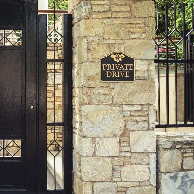 Private Drive Sign, , alternate image number null