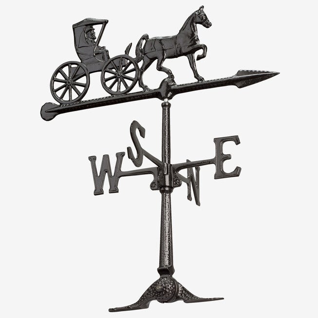 24 inches Country Doctor Weathervane, BLACK, hi-res image number 0