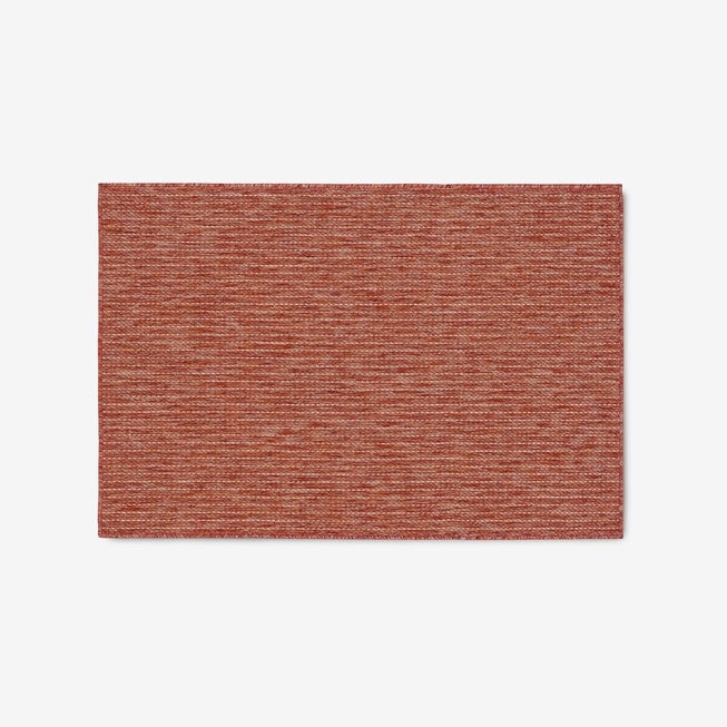 Carmel Indoor/Outdoor Textured Solid Rug 3 feet 3 inches x 4 feet 11 inches, RED, hi-res image number null