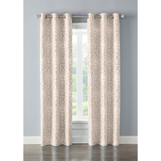 Jasmine Jacquard Grommet Panel Set — 2 Pack, TAUPE, hi-res image number null