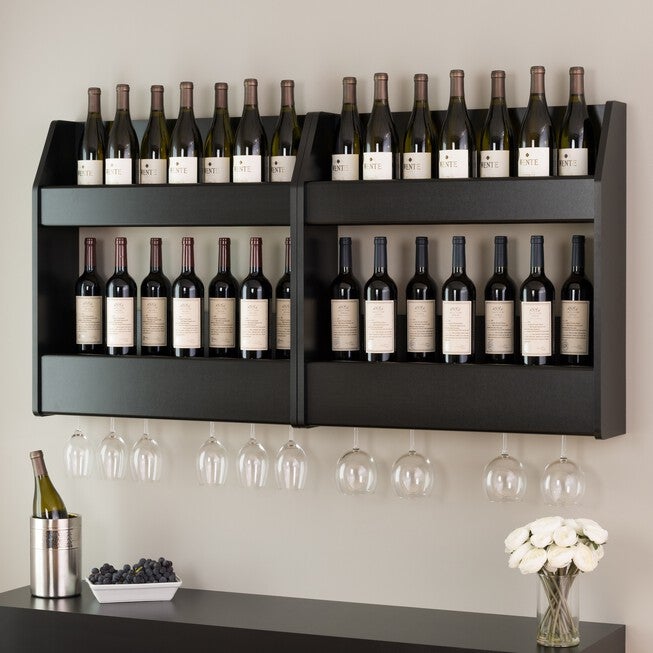 2-Tier Floating Wine and Liquor Rack, , alternate image number 4